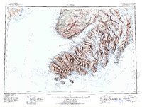 Download a high-resolution, GPS-compatible USGS topo map for Seldovia, AK (1954 edition)