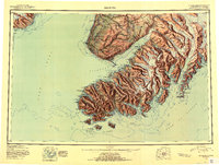 1951 Map of Anchor Point, AK, 1952 Print
