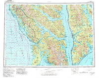 1951 Map of Sitka, AK, 1988 Print