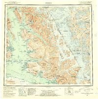 1952 Map of Sumdum, 1954 Print