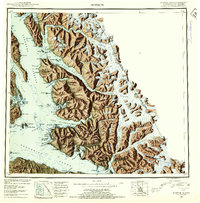 1952 Map of Sumdum, 1953 Print