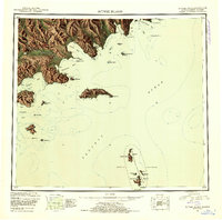 Topo map Sutwik Island Alaska