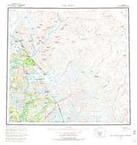 Topo map Taku River Alaska