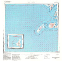 Download a high-resolution, GPS-compatible USGS topo map for Trinity Islands, AK (1983 edition)