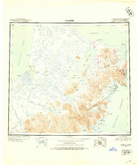 1948 Map of Ugashik, 1954 Print