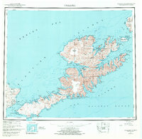 1951 Map of Unalaska, 1972 Print