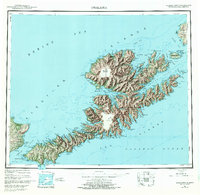 1951 Map of Unalaska, 1972 Print