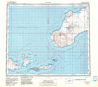 1951 Map of Akutan, AK, 1984 Print