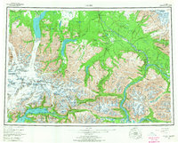 Topo map Valdez Alaska