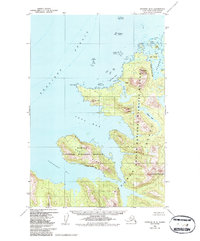 Topo map Afognak B-3 Alaska