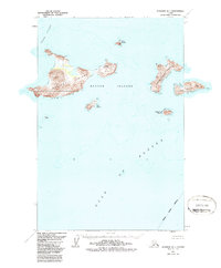 Topo map Afognak D-1 Alaska
