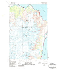 Topo map Afognak D-5 Alaska