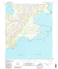 Download a high-resolution, GPS-compatible USGS topo map for Blying Sound D-1 and D-2, AK (1988 edition)