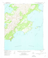 Download a high-resolution, GPS-compatible USGS topo map for Blying Sound D-1 and D-2, AK (1974 edition)