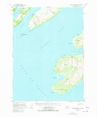 Topo map Blying Sound D-3 Alaska