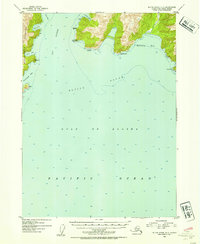 preview thumbnail of historical topo map of Kenai Peninsula County, AK in 1953