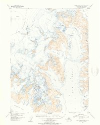 Topo map Blying Sound D-8 Alaska