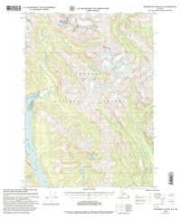 Topo map Bradfield Canal B-6 Alaska