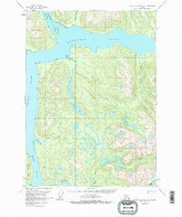 Topo map Bradfield canal A-6 Alaska