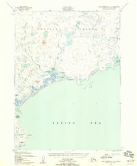 Topo map Cape Mendenhall D-3 Alaska
