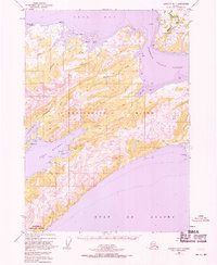 Topo map Cordova B-7 Alaska