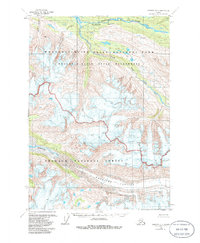 Topo map Cordova D-1 Alaska