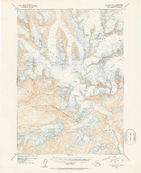Topo map Cordova D-5 Alaska