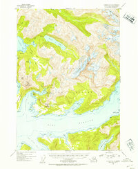 Topo map Cordova D-7 Alaska