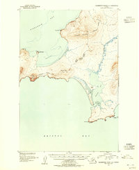 Download a high-resolution, GPS-compatible USGS topo map for Hagemeister Island C-6, AK (1955 edition)