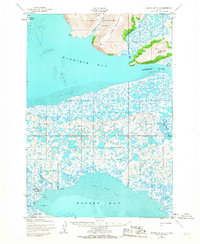 1952 Map of Hooper Bay, AK, 1967 Print