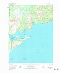 Topo map Iliamna B-3 Alaska