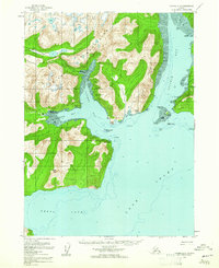 preview thumbnail of historical topo map of Kenai Peninsula County, AK in 1958