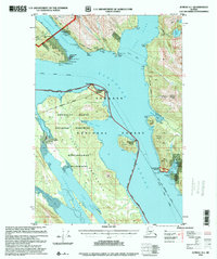 Topo map Juneau A-1 Alaska