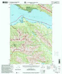 preview thumbnail of historical topo map of Juneau County, AK in 1996