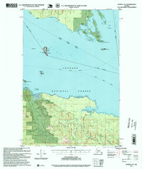 Topo map Juneau A-4 Alaska