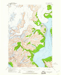 1952 Map of Juneau, AK, 1960 Print