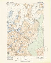 1952 Map of Juneau, AK, 1953 Print
