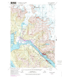 Topo map Juneau B-2 Alaska