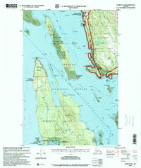 Topo map Juneau B-3 Alaska
