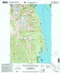 Topo map Juneau B-4 Alaska