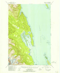 1948 Map of Juneau C-4, 1956 Print