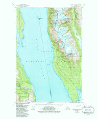 Topo map Juneau D-4 Alaska
