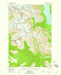 Topo map Juneau D-5 Alaska