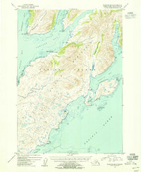Topo map Kaguyak D-6 Alaska