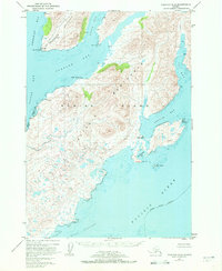 preview thumbnail of historical topo map of Kodiak Island County, AK in 1952