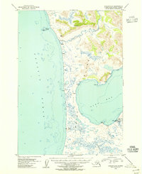 preview thumbnail of historical topo map of Kodiak Island County, AK in 1954