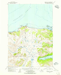 Download a high-resolution, GPS-compatible USGS topo map for Karluk C-1, AK (1955 edition)