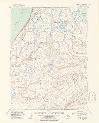 preview thumbnail of historical topo map of Kenai Peninsula County, AK in 1952