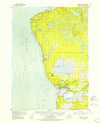 1952 Map of Kenai C-4, 1954 Print