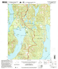 preview thumbnail of historical topo map of Ketchikan Gateway County, AK in 1995